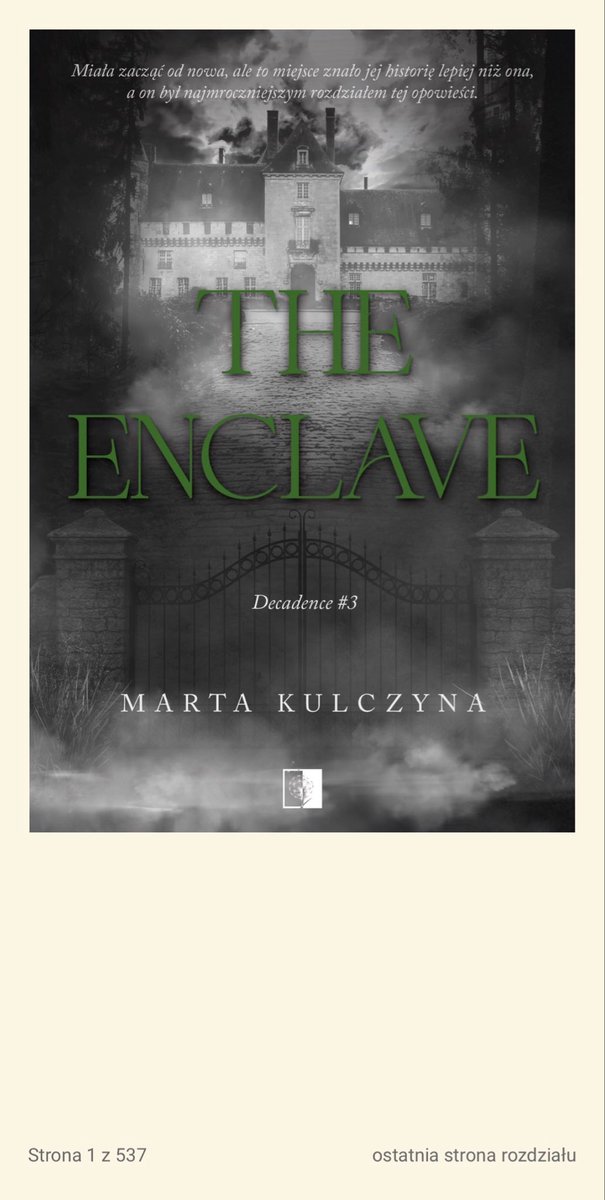 van2340's tweet photo. nawet nie wiecie, jaka jestem podjarana, że w końcu zaczynam tę książkę AAA!!! #theenclaveMK https://t.co/99MldQH0L7