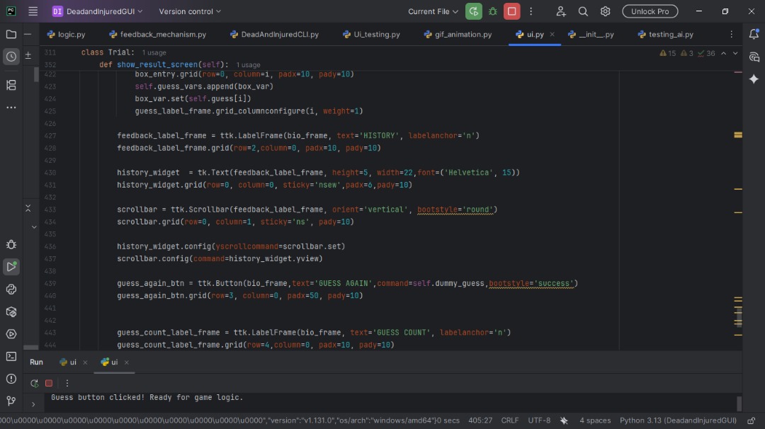 DonaldXoftDev's tweet image. Day 62 #100DaysOfCode reboot streak  working on the UI page for my Tkinter game, which is still a work in progress.

Added a show/hide toggle, scrollable history box, and grouped related sections for a cleaner layout.

It’s not done yet, but it’s starting to look like sth... 😅⚡