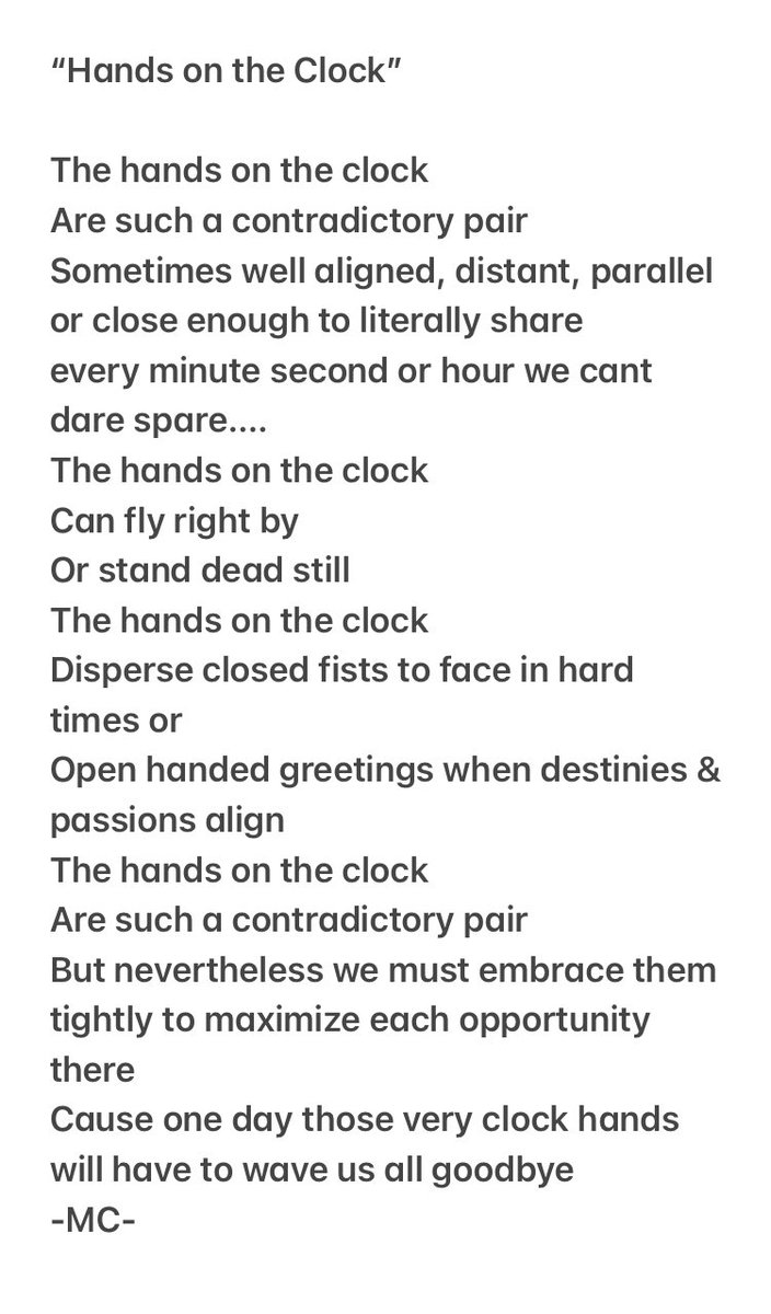 “Hands on the Clock” by MC