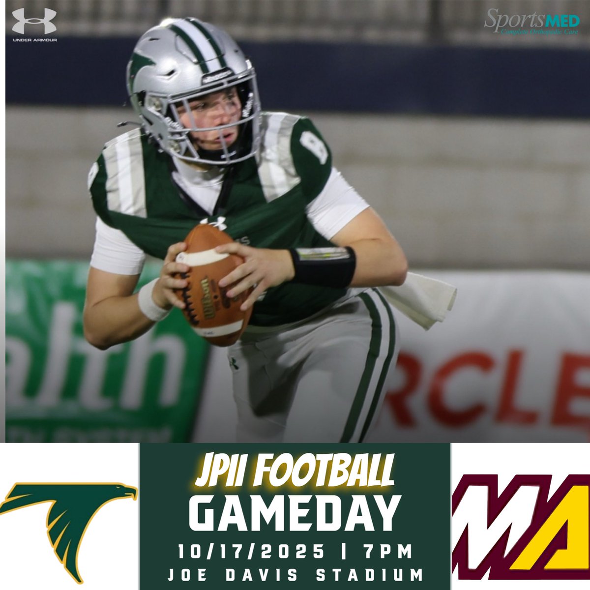 JPII Football plays at home against Madison Academy tonight! Kickoff is at 7PM at Joe Davis Stadium. The theme is Hawaiian Night!