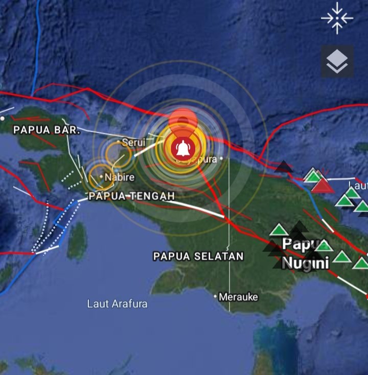 Gempa susulan masih terus terjadi di Kab. SARMI , PAPUA
Jumat 17 Oktober 2025 (11:13:06 WIB) mengalami gempa M 5.2 dengan kedalaman 30 km