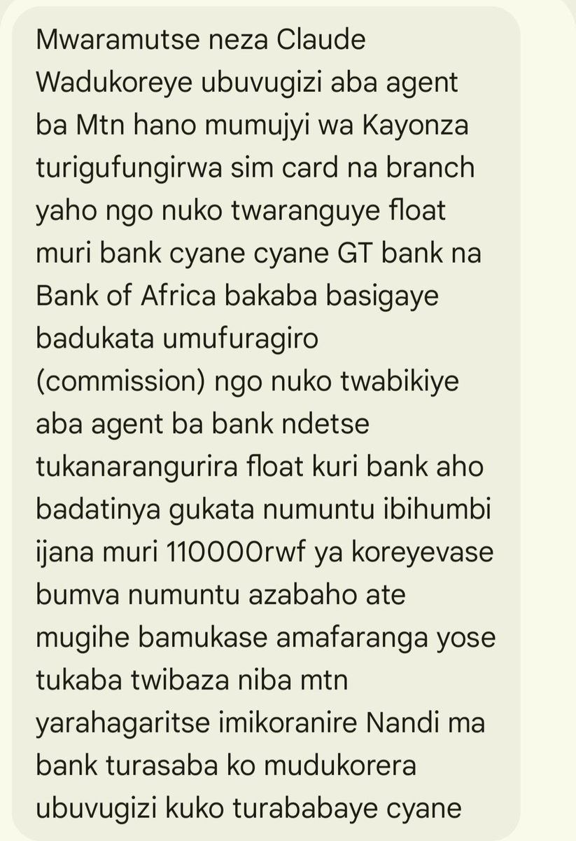 IQlaude's tweet photo. @MTNRwanda @BankofKigali @CentralBankRw @GTBankRW @BPRbankrw @BankOfAfricaRw @RwEquityBank @RNPSpokesperson @RIB_Rw @UrwegoFinance @JaliFinance @Zigama_CSS @airtelrw @accessbankrw @UMUTANGUHA
Nimukurikira iki ikibazo abantu bareke kurengana. https://t.co/BO3zRsME5z