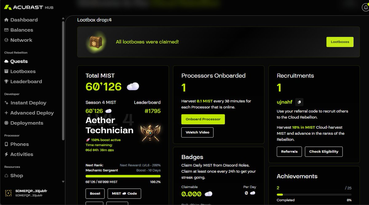 CPP0000's tweet image. im climbing the board fast, are you there yet?

#CloudRebellion #Acurast #DePIN