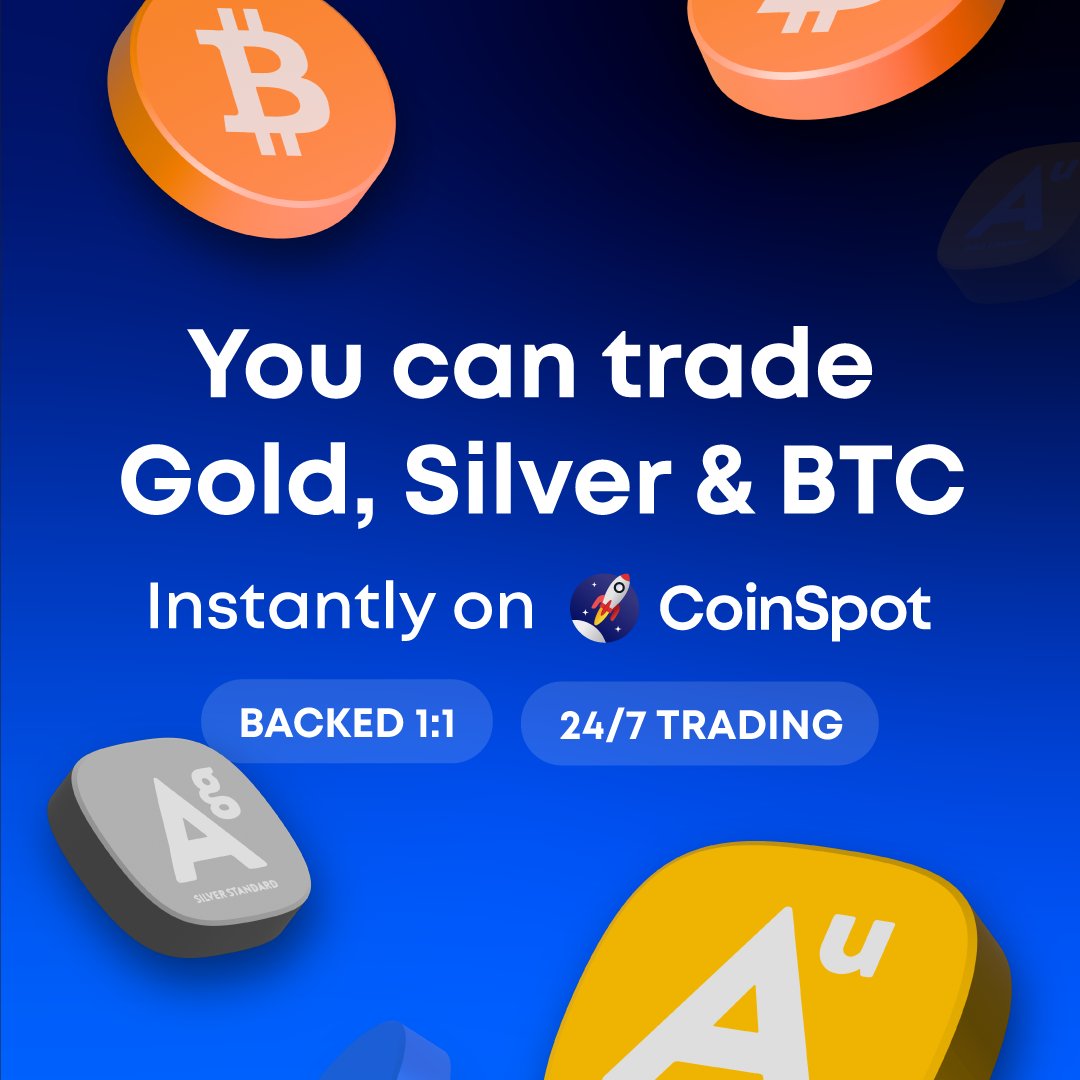 coinspot's tweet photo. Trade Gold, Silver &amp; Bitcoin easily on CoinSpot 🤝 https://t.co/jQzl7iBHmK