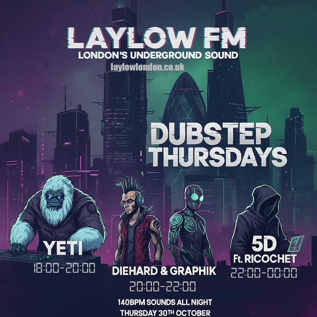 5DNet's tweet image. laylowlondon.co.uk #dj #140 #dubstep #bass