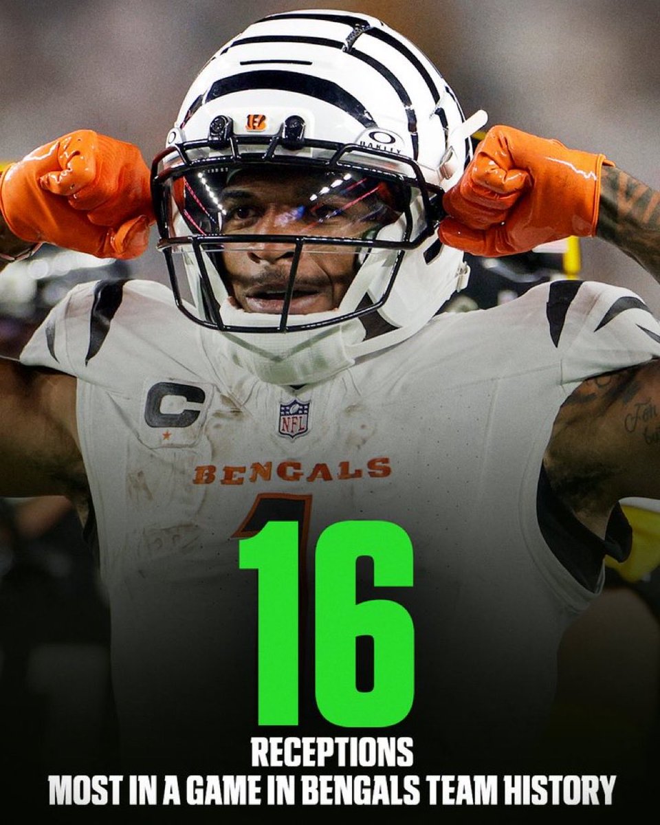 In just his second game with QB Joe Flacco, Ja'Marr Chase set a single-game Bengals’ record: