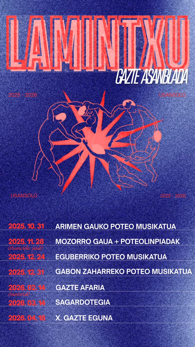 Aupa Usansolo!! Hamen dekozuez data garantzitsu batzuk, ondo apuntau ta ez ahaztu 🔥🔥