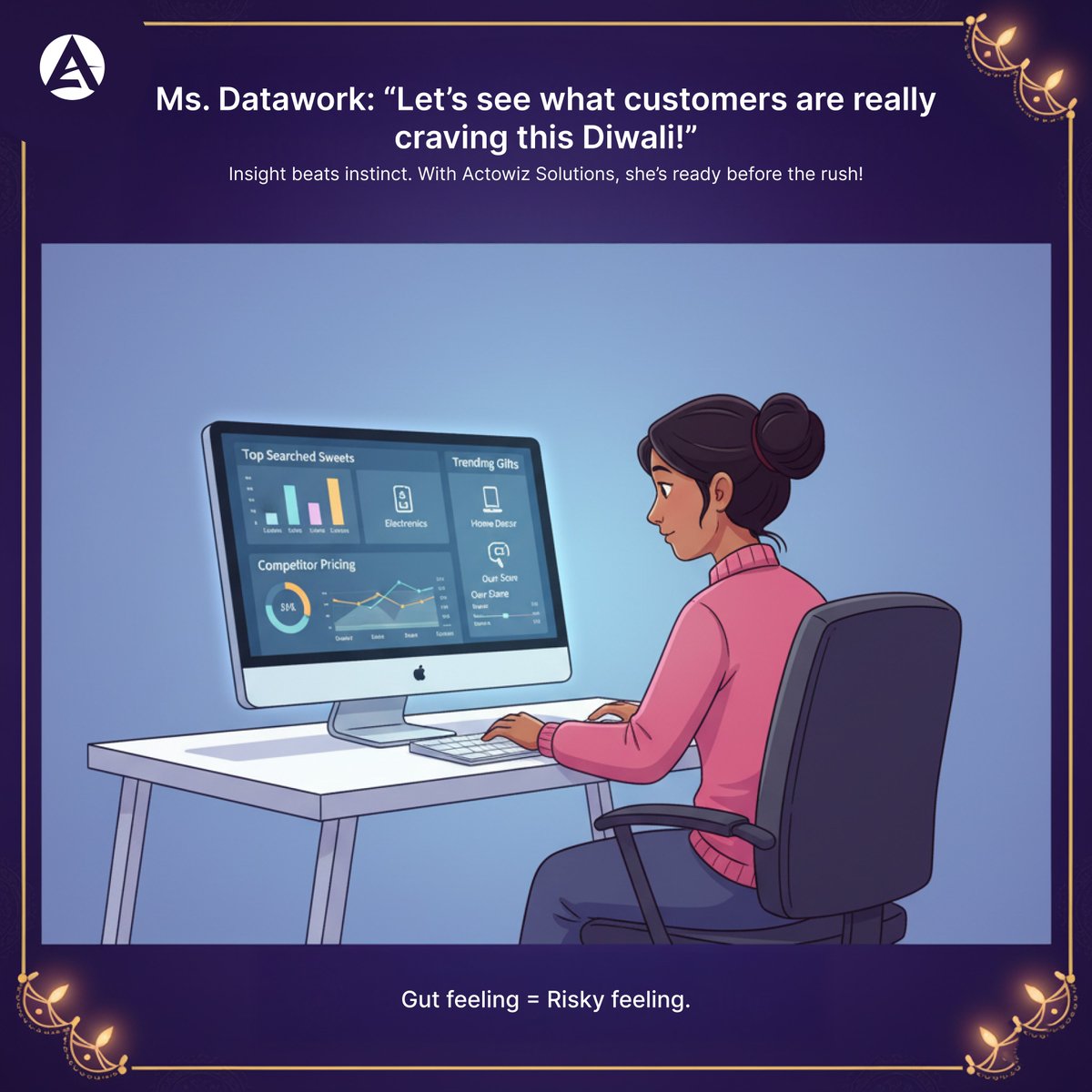 actowizsolution's tweet image. Two kinds of business owners this Diwali 

🌀Mr. Guesswork: “Go with the gut!
💡Ms. Datawork: “Go with Actowiz!

While one guesses, the other glows with insights.
✨Switch from Guesswork to Greatwork with 
#ActowizSolutions!

Smarter insights. Brighter results. Happier Diwali. 🪔