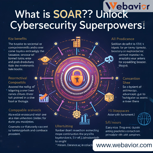 webavior's tweet image. Curious about SOAR? Learn how Security Orchestration, Automation, and Response (SOAR) streamlines cybersecurity with automated threat detection and response. Visit :- webavior.com/what-is-soar/  #Cybersecurity #SOAR #TechExplained