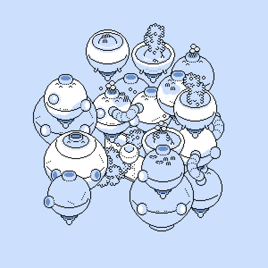 「変わった建物を描いている。変わってる」|BAN8KUのイラスト