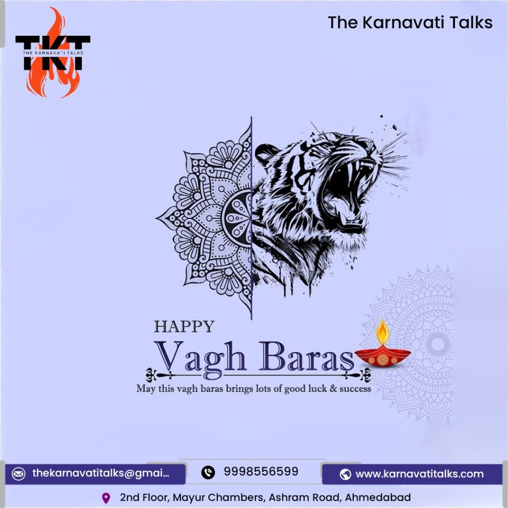 KarnavatiTalks's tweet photo. Happy Vaghbaras
May this Vagh Baras bring prosperity, good fortune, and happiness to all!
 #Diwali2025 #Diwali https://t.co/hkhhgfdK4N