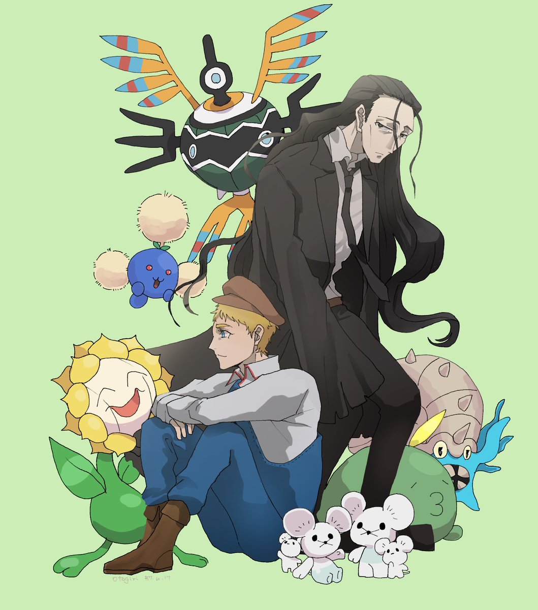 ドリーさんのを参考に描いた　好きなポケモンばっかり　シンボラー、好き