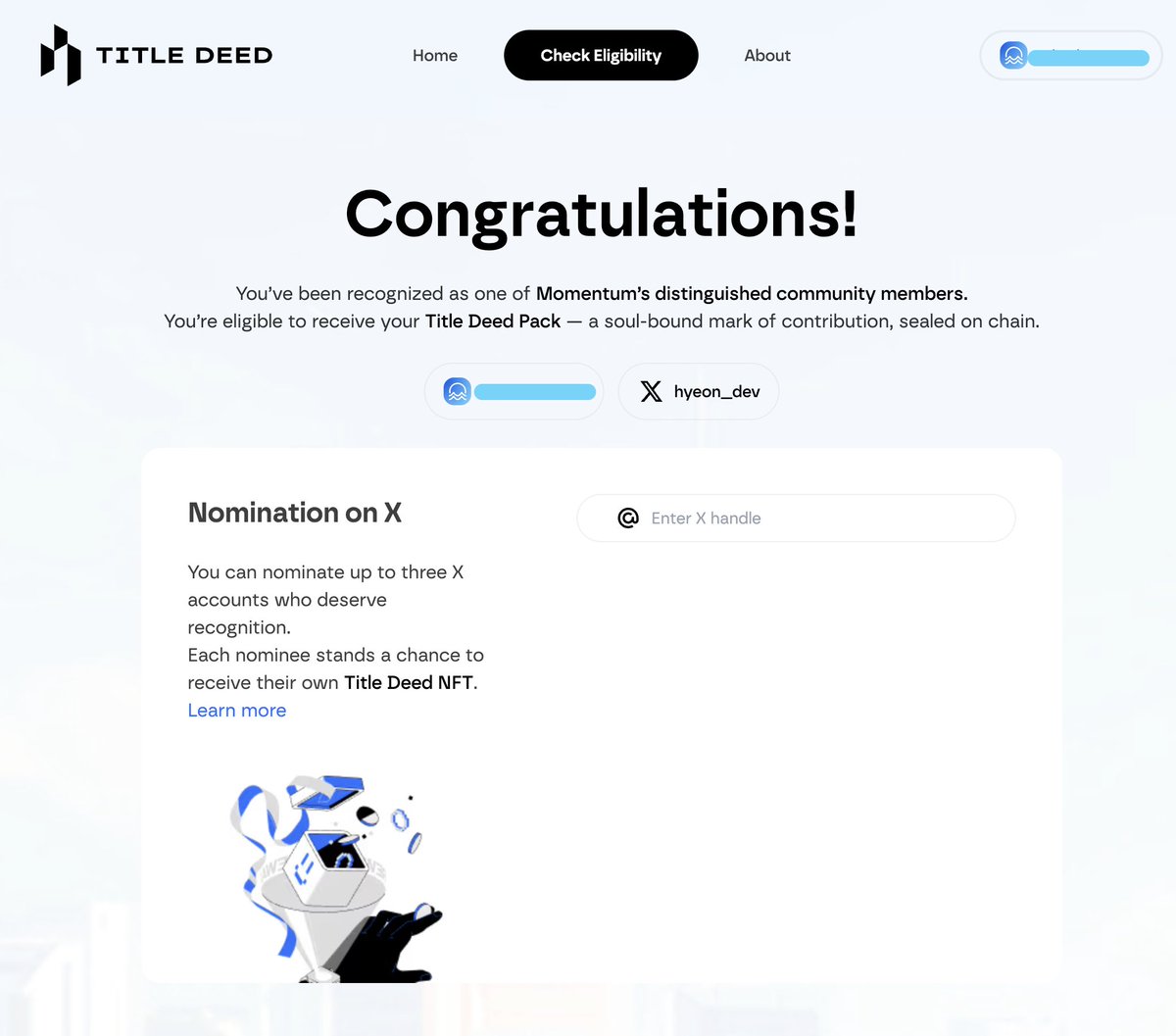 hyeon__dev's tweet image. 감사하게도 MMT Deed 대상자로 선정되어서 @MMTFinance 의 NFT Nomination이 가능하게 되었습니다.
3자리 중 한자리는 같은 XIT 팀원인 @dorong_x 이에게 할당할 것 같고, 나머지 2자리를 대상으로 이벤트를 진행해보려고 합니다.
간단하게 이글을 인용하는 방식으로든 댓글로든 MMT와 함께한 최고의…