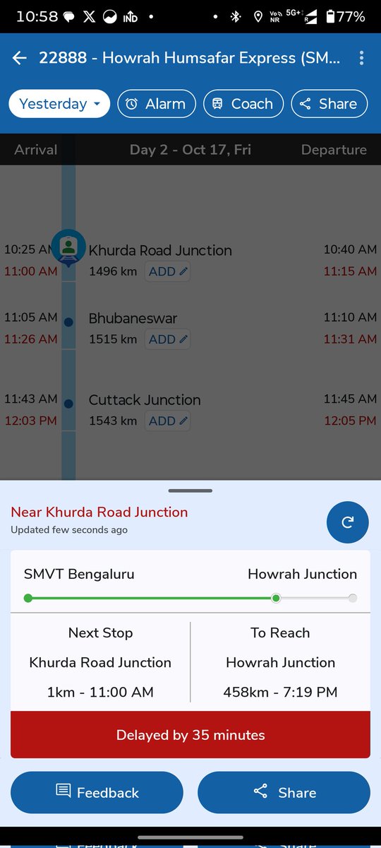Suman82147543's tweet image. Train number 22888 why train is running late plz do something @bhubanswarrailwy
@RailwaySeva #odisharail
@drmodisha
#