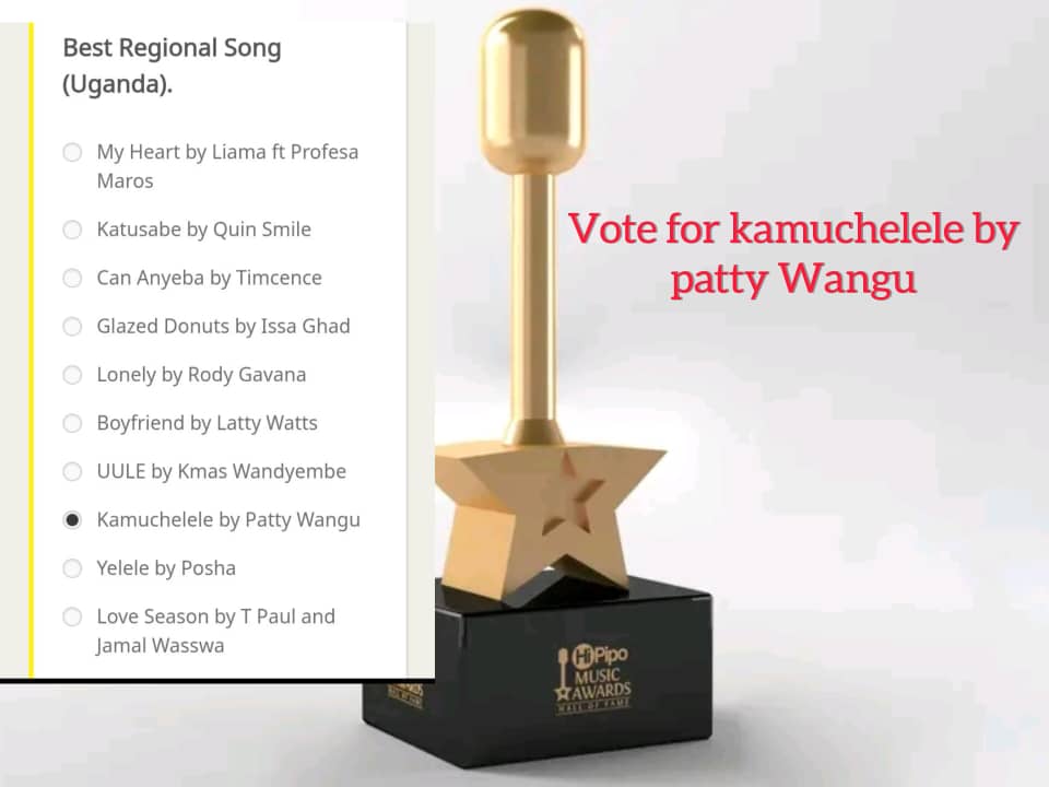 Namakali Jacob🇺🇬 (@namakalijacob) on Twitter photo Good morning 🌞 from MBALE CITY 
PLEASE 🙏 VOTE FOR #Kamuchelele by <a href="/PattyWangu/">Patty Wangu</a> 
hma.hipipo.com/vote-now-in-th… finish by submitting with the email and contact 
#PattyWangu Good morning 🌞 from MBALE CITY 
PLEASE 🙏 VOTE FOR #Kamuchelele by <a href="/PattyWangu/">Patty Wangu</a> 
hma.hipipo.com/vote-now-in-th… finish by submitting with the email and contact 
#PattyWangu
