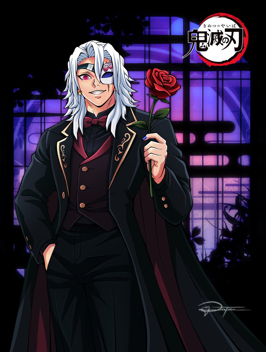 viridrawz's tweet photo. ハッピーハロウィン！

宇髄 天元 — オペラ座の怪人 🌹 

音の幻

これは私が作成したアートです。盗用、再投稿、許可なく使用しないでください。 https://t.co/esMzOHTfKc
