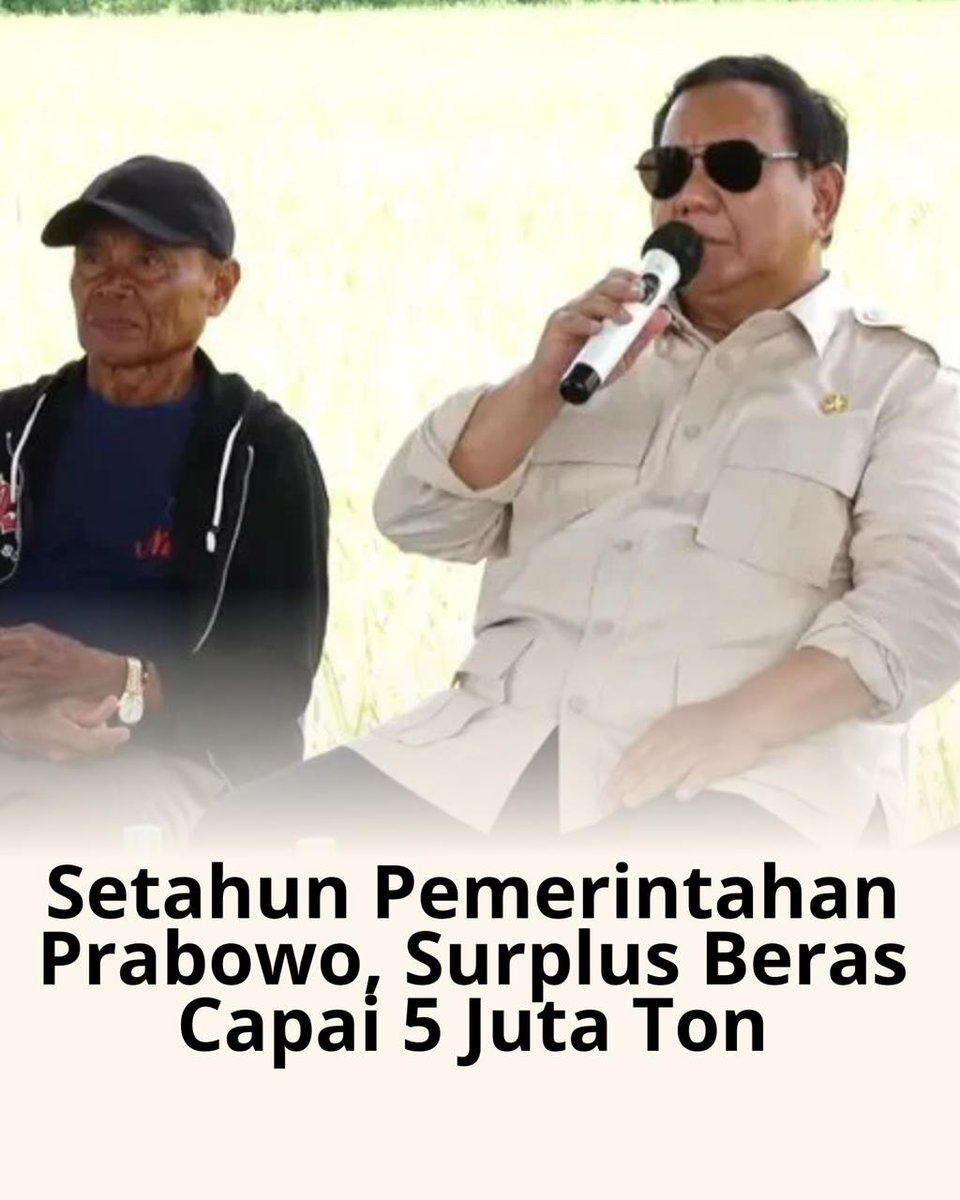 praditavanjava's tweet image. setahun pemerintahan prabowo, surplus beras capai 5 juta ton
memang terbaik kinerja beliau.
salut banget 👍
#KedaulatanPangan