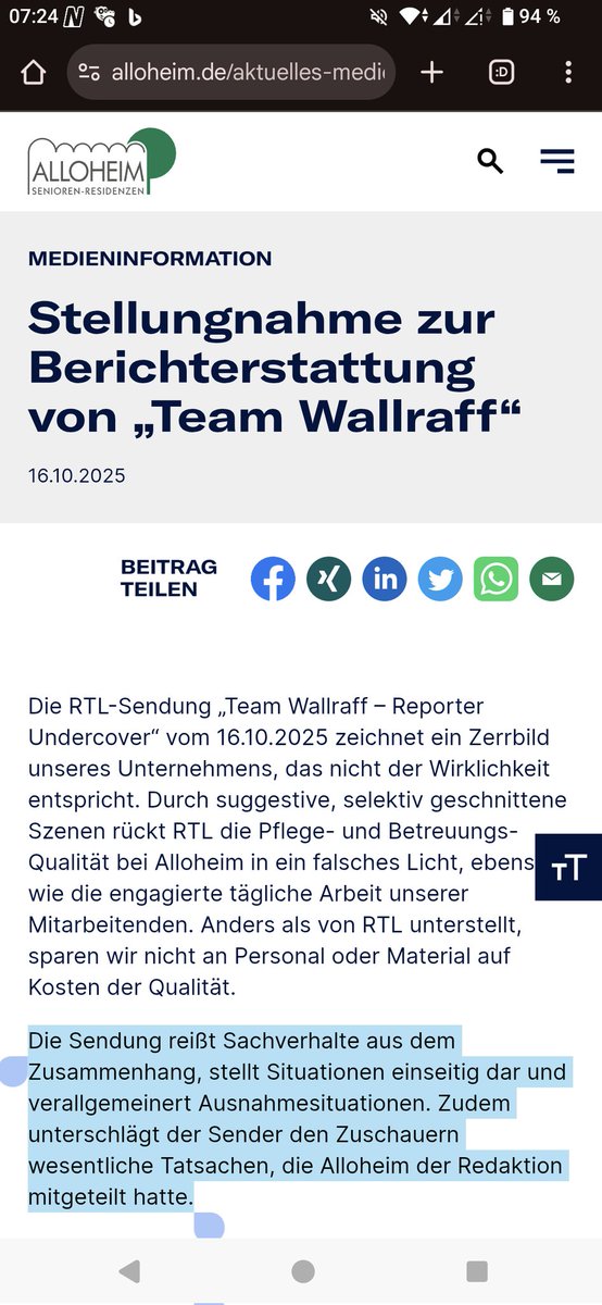 Nerdpfleger's tweet photo. Den Abrechnungsbetrug kann ich so nicht bewerten, aber die Stellungnahme von #Alloheim zu den gezeigten Aufnahmen ist ein Witz.

Ich habe in keiner der Aufnahmen eine Ausnahmesituation in der Pflege gesehen, sondern einfach nur überfordertes Person und unterversorgte Bewohner. https://t.co/TGUuyROuYN
