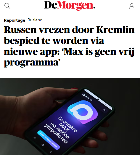 Mooi dat <a href="/demorgen/">De Morgen</a> de zorgen van de Russische burger deelt.

Hopelijk gaan ze dat ooit doen voor de Europese burger? #ChatControl