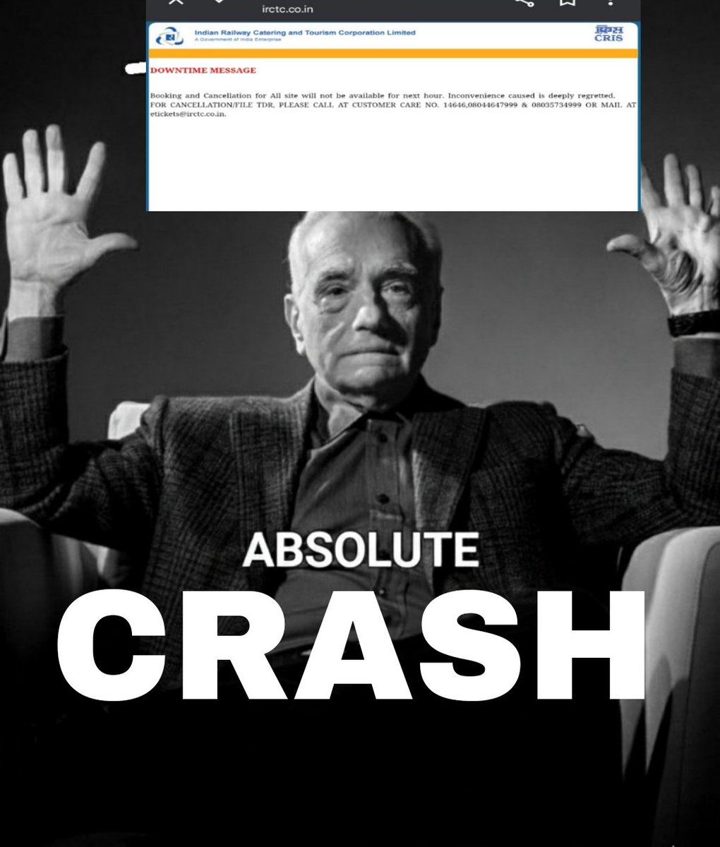 hari_chauhan_12's tweet image. Irctc website/app crashed from too many bookings and users

#IRCTC