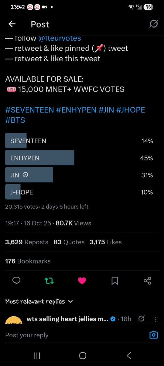 My_Epiphany17's tweet photo. @fleurvotes #Jin https://t.co/PX1pFBAi1p