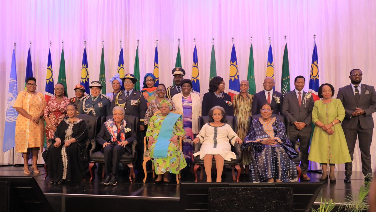AUC_PAPS's tweet photo. Windhoek, 🇳🇦 — The Government of #Namibia, in partnership with the African Union Commission (@AUC_PAPS), the Southern African Development Community (@SADC_News), and the International Women’s Peace Centre, officially opened the High-Level Political Dialogue and Strategic Agenda Setting on 25 Years of #UNSCR1325 with a theme “Honouring the Legacy, Advancing the WPS Agenda. 

Delivering the Keynote Address, H.E. Dr Nandi-Ndaitwah @SWAPOPRESIDENT, President of the Republic of Namibia and Commander-in-Chief of the Namibian Defence Force, reaffirmed Africa’s unwavering commitment to advancing women’s leadership in peace and security. “Africa’s peace and prosperity depend on the full inclusion of women in every peace process.”

#UNSCR1325 #Agenda2063