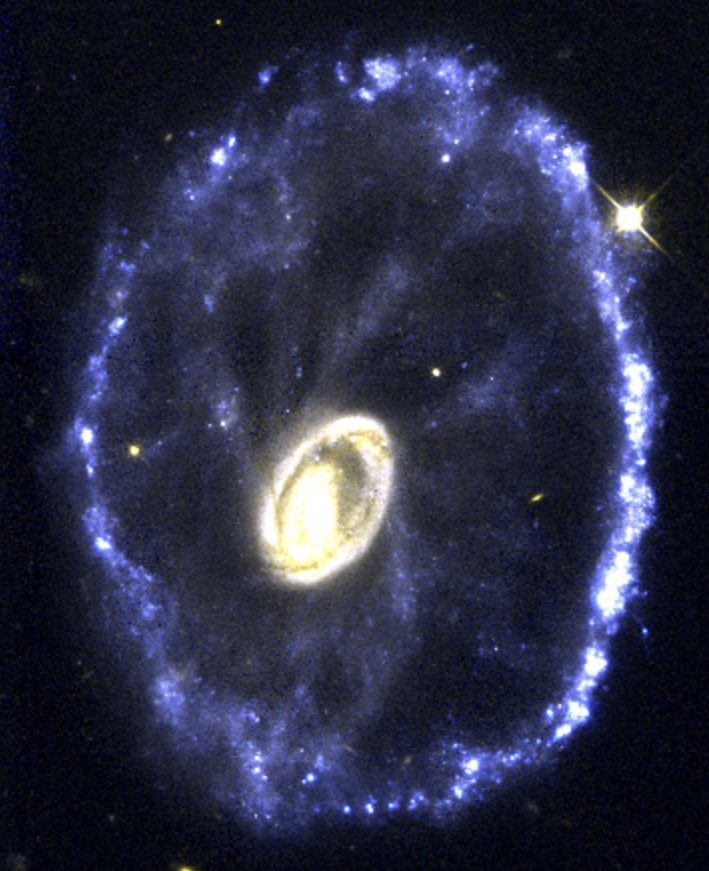 CRCiencia's tweet image. CALENDARIO HUBBLE
Galaxia Rueda de Carro
📷 17 octubre 1996
#Astronomia #Hubble