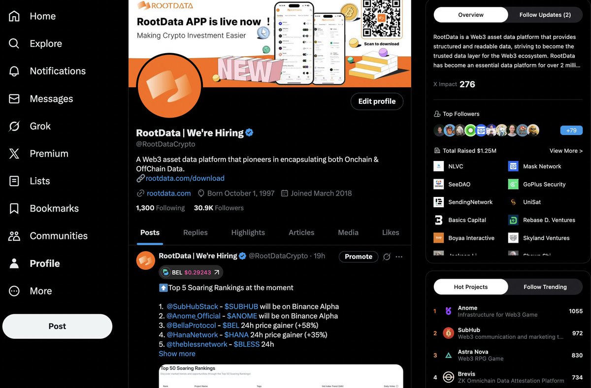 RootDataCrypto's tweet image. Browse and analyze information with FlowX, an X extension powered by RootData.
It enables real-time monitoring on project introductions, fundraising, top hot projects and follow updates, with one-click access to RootData website for more details.
Add to Chrome⬇️…
