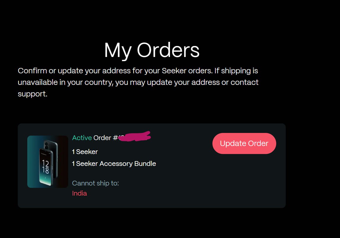 Gautamguptagg's tweet image. 😶 It feels bad to see recent mail related to @solanamobile !!

Seeker won&apos;t be delivered in India due to regulatory issue at BIS. I know more than 95% users will take refund because they don&apos;t have relatives or friends in other countries.

BUT, I have suggestion for…