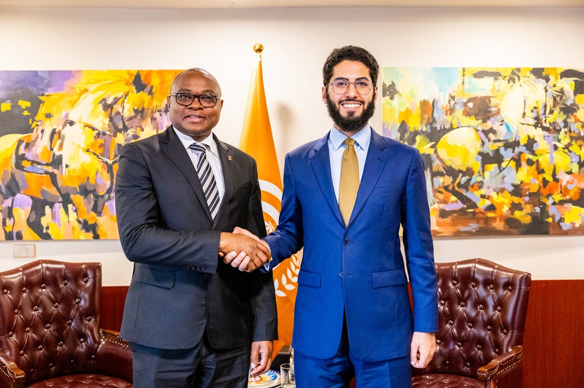 KenyaEmbAddis's tweet photo. On Thursday, October 16, 2025, H.E. Amb. George M. Orina, MBS, met with H.E. Manssour Bin Mussallam, the Secretary-General of the Organisation of Southern Cooperation, where the two Excellencies deliberated on a range of issues, including shared priorities and avenues to /1 https://t.co/crUPHXIl16