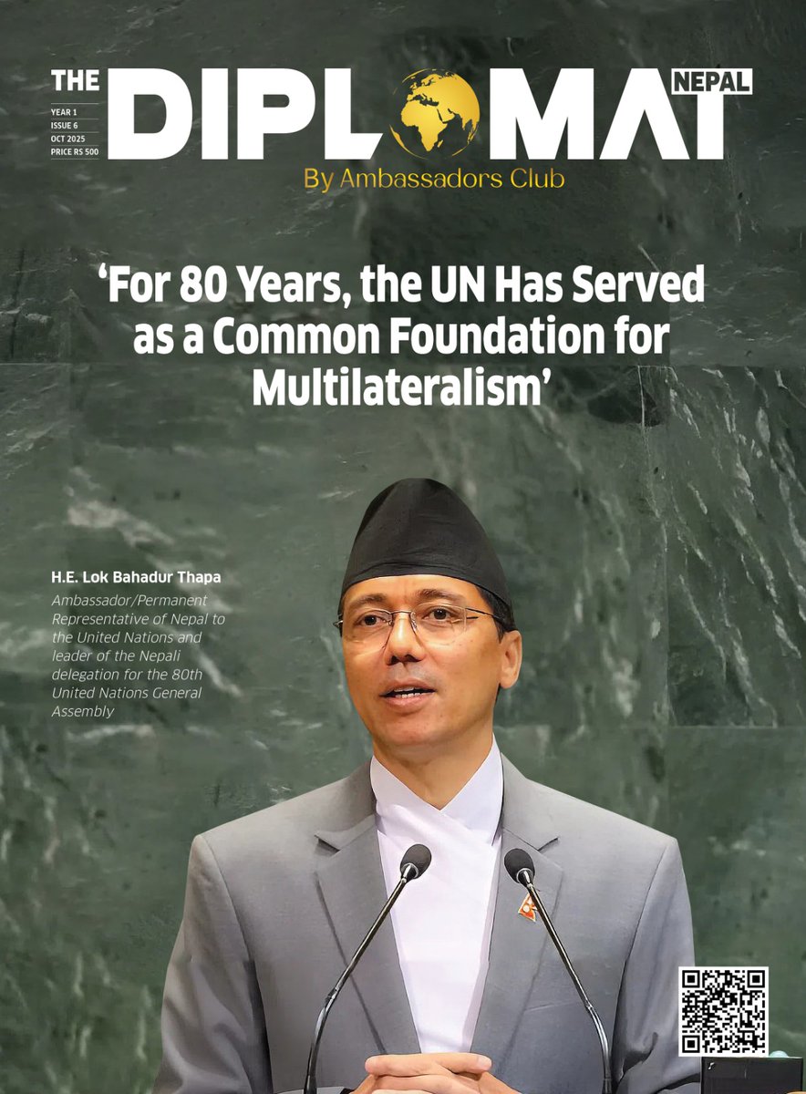 The new edition of The Diplomat Nepal magazine (diplomatnepal.com) is out. 

Enjoy the reading. 
<a href="/LokThapa2071/">Lok B Thapa</a> <a href="/UNECOSOC/">UN ECOSOC President</a> <a href="/NepalUNNY/">Nepal Mission to the UN</a> <a href="/UN_Nepal/">United Nations in Nepal</a>