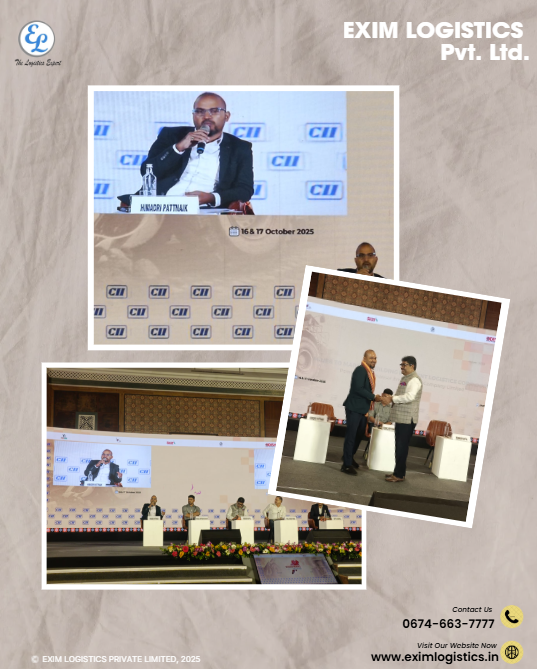 voiceofexim's tweet photo. Our MD Mr. Himadri Keshari Patnaik joined the panel “Mines to Market” at CII Odisha Mining Conclave 2025.
Proud moment for EXIM Logistics! 🚀
#EXIMLogistics #CIIOdisha #MinesToMarket https://t.co/cirQt7txY8