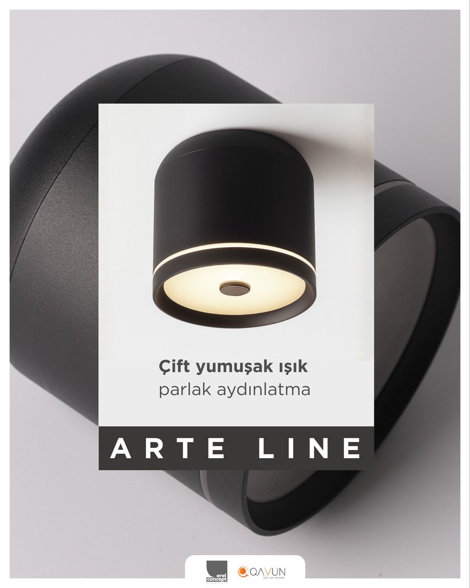 Çift yumuşak ışık teknolojisiyle Qavun Arte Line, mekânlara hem parlak hem de konforlu bir atmosfer sunar. Işığın en zarif hâli, detaylarda saklı. 

#erelconcept #qavun