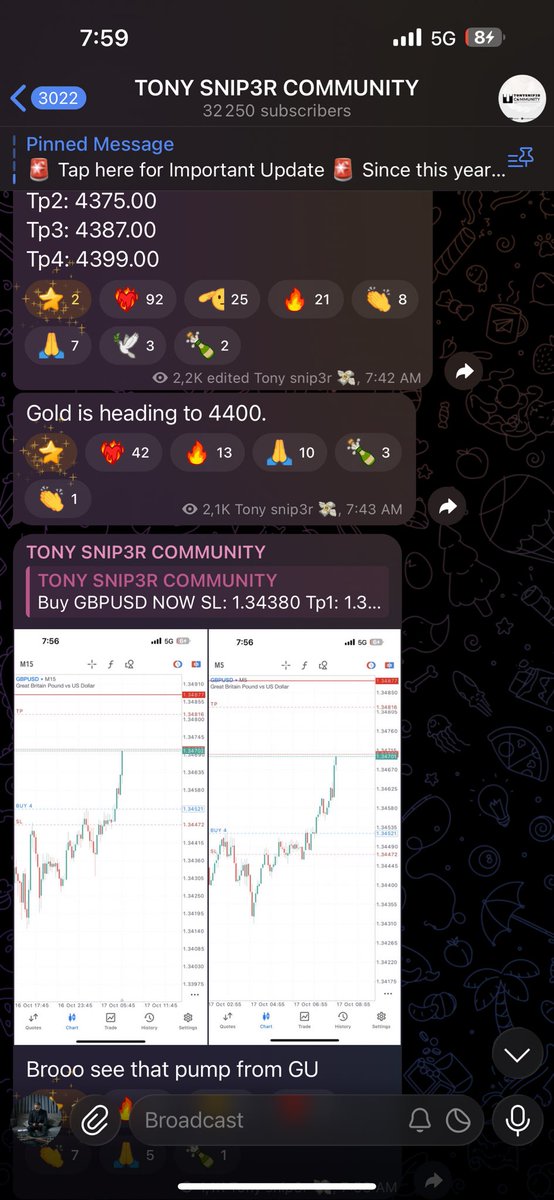 tonysnip3r's tweet photo. Every single person in my Telegram community is EATING. Back to back to back TPs, I don’t think I’ve made this much money in such a short time 😮‍💨 This run is different.
Join us now and change your life 
https://t.co/jFRPWigIhe https://t.co/oj8rt6rz5F