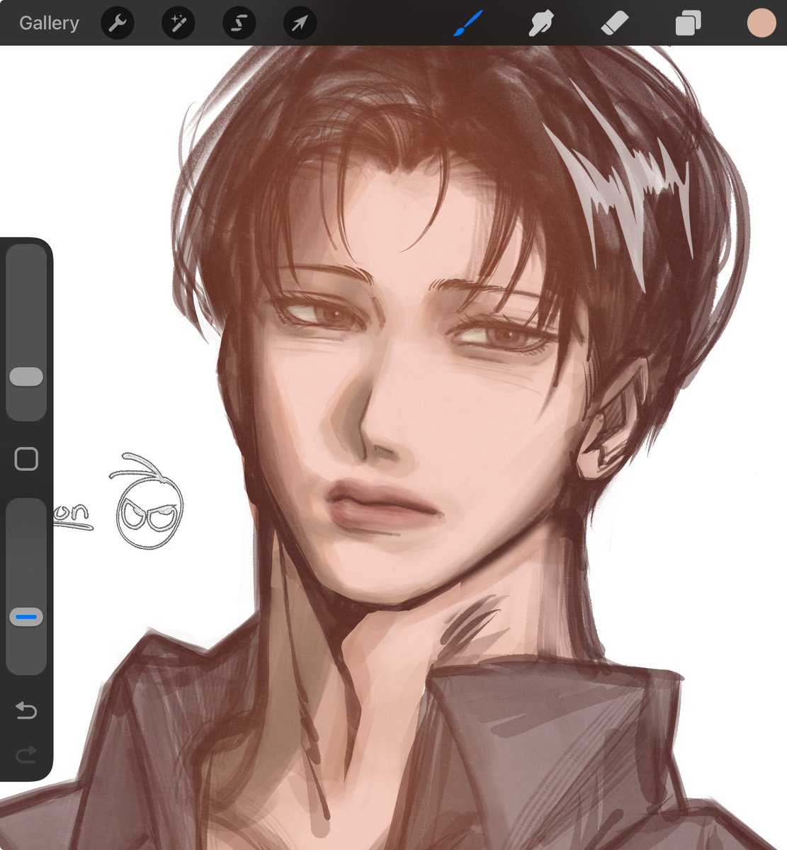 #rkgk 
Hello, I’m back. I decided to draw Jung Leewon in my own artstyle.

#장미와샴페인
#RosesandChampagne