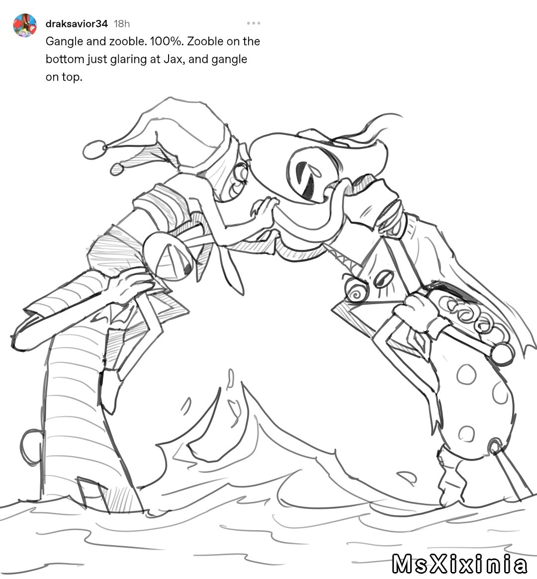 Just a sketch ;p
Such happiness. Surely, nothing bad will happen in ep 7 :D
#FunnyBunny #Abstragedy