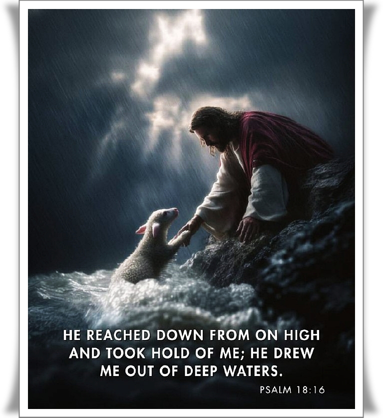 Good morning 𝕏,
The verse emphasizes God's active role in His ability to save individuals from overwhelming situations. Amen🙏