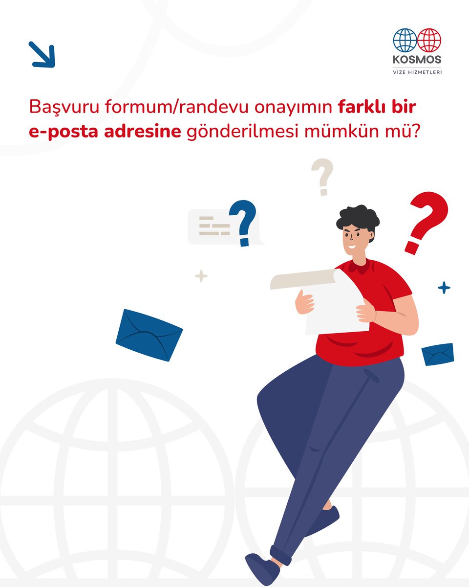 Cevap:
Başvuru formu / randevu onayı sadece başvuru formu doldurulurken belirtilen e-posta adresine iletilmektedir. Formda yer alan e-posta adresi sonradan güncellenememektedir.