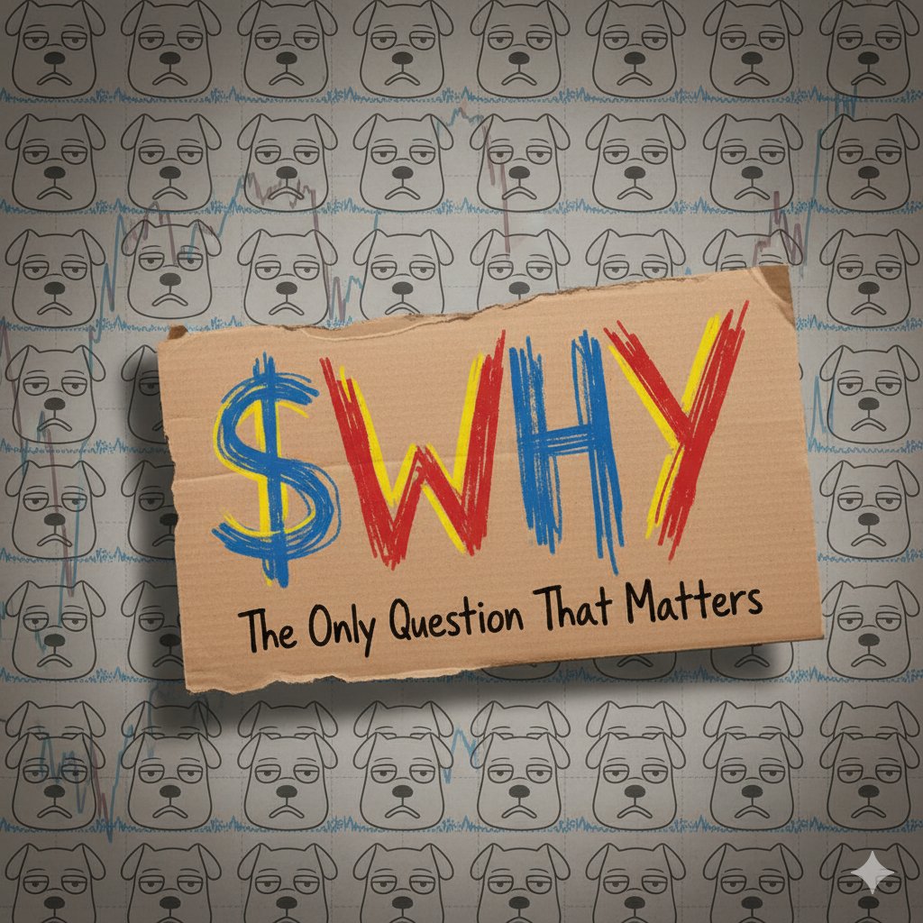 Why_Dot_Fun's tweet image. We asked why every chart looks the same. We asked why every mascot is a dog. We found no answer.
That&apos;s why we&apos;re here. We are the question. We are $WHY.
#AskWhy #WHY #SolanaMemeCoins