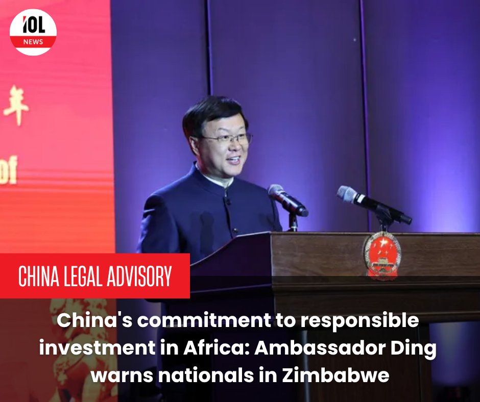 IOL's tweet photo. China urges its nationals in Zimbabwe to strictly follow local laws and resolve disputes legally after a fatal shooting at a Chinese-owned mine.
#China #Zimbabwe #DingZhou #Mutoko #ChineseInvestors #Mining
Read on https://t.co/umsUcxqi00 https://t.co/slHG9dYQJn