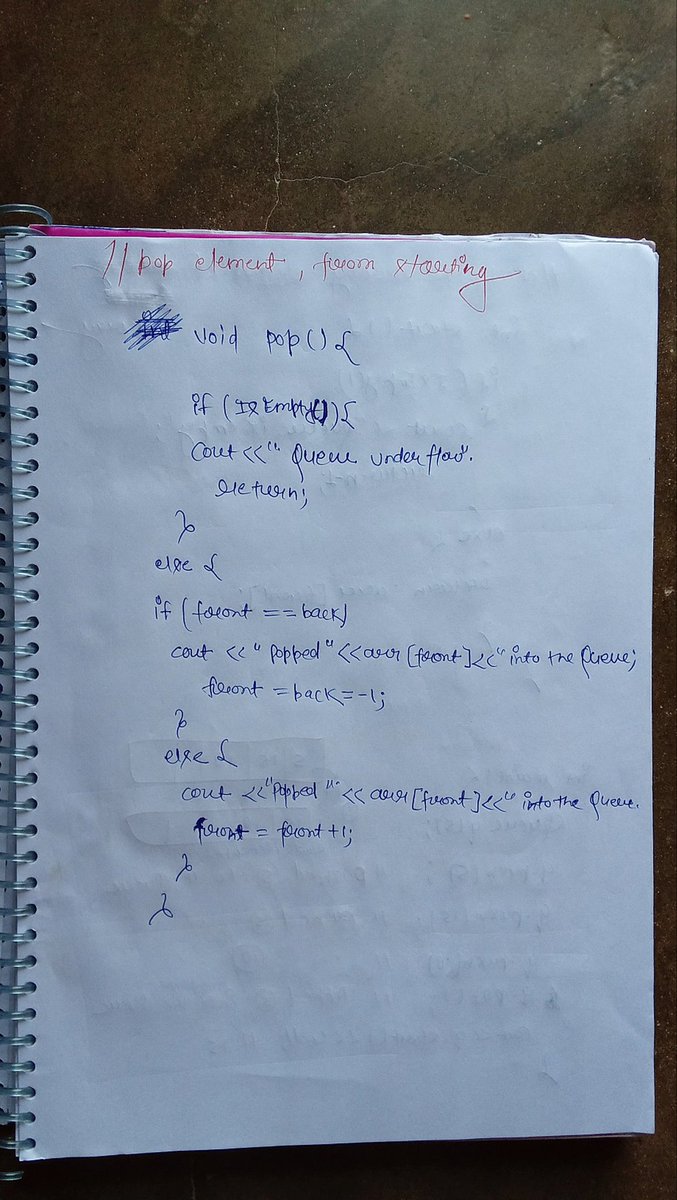 programmersatya's tweet image. 💡 Day 12 of #100DaysOfDSA

✅ Introduction of Queue 
I’m currently learning Data Structures &amp;amp; Algorithms in C++ from the CoderArmy YouTube channel with Rohit Negi brother — an amazing mentor 👏 
#100DaysOfCode #DSA #Cplusplus #CodingJourney #Learning #Programmer #coderarmy
