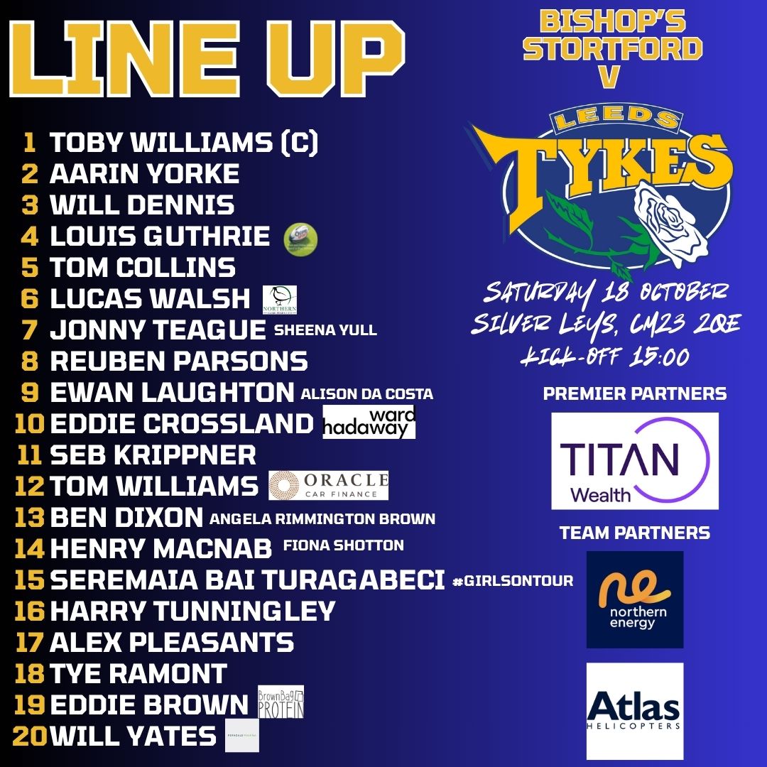 LeedsTykes's tweet photo. 📝 Tomorrow’s Tykes team on a tile
🔗 Here's the information you need: https://t.co/KPzyYZSEoT https://t.co/3MiPYgAnwF