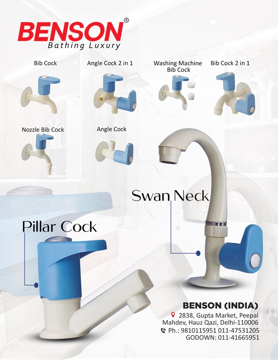 Snitaryclue's tweet image. Explore Via Whatsaap l.sanitaryclue.in/eRrUc0

Experience the Luxury with Benson 📷

📷 BENSON (INDIA) – Delhi-110006
📷 Call: 9810115951

#Taps #KitchenTaps #BathroomTaps #Faucets #KitchenFaucets #BathroomFaucets #TapDesign #KitchenSinkTaps