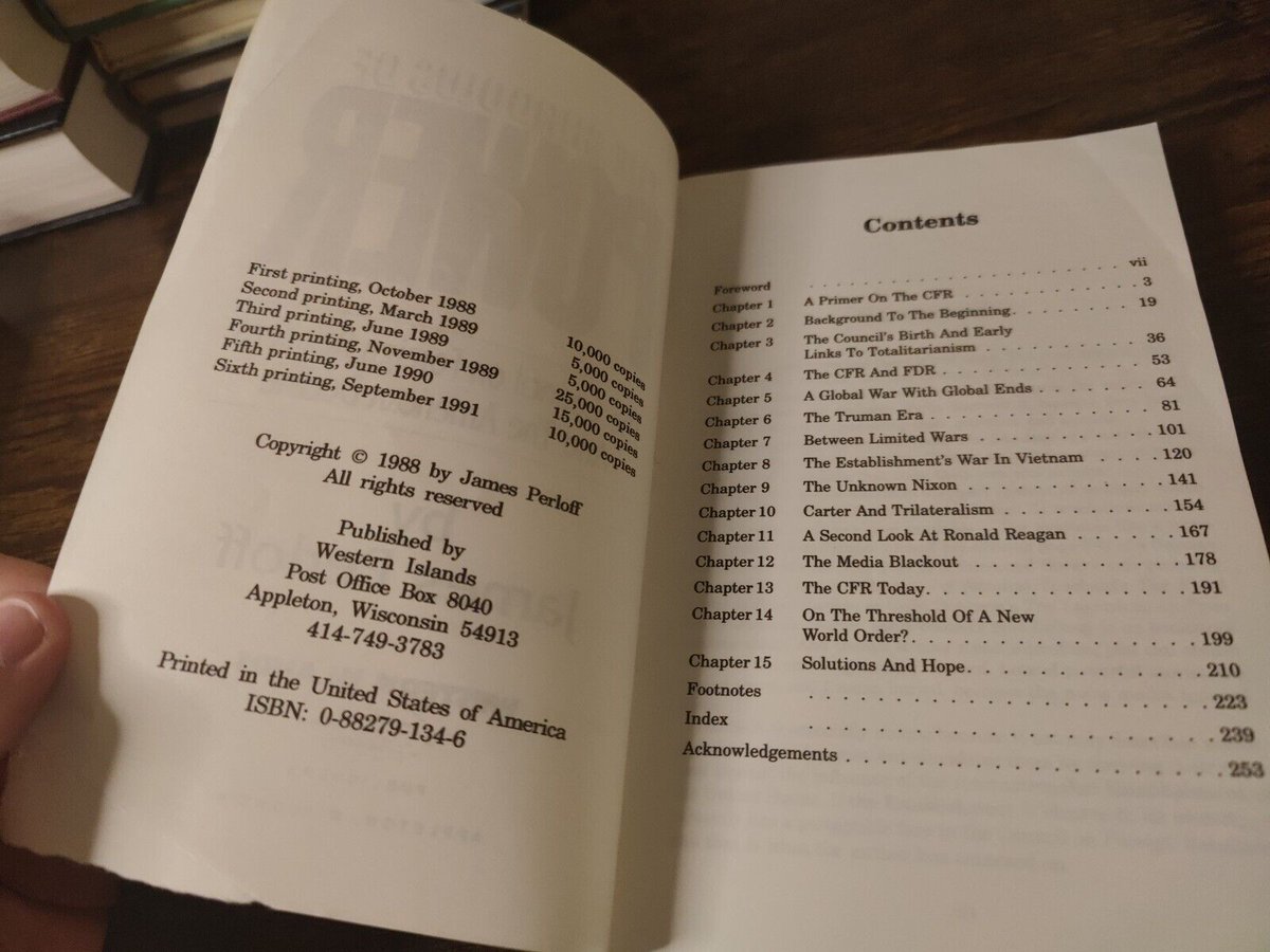 Shadows of Power gives a peek through the curtain of power behind American politics. It explains how the CFR permeates the highest levels of government. If you can't make sense of the motives of politicians, this book will clear the haze of confusion: amazon.com/Shadows-Power-… #ad