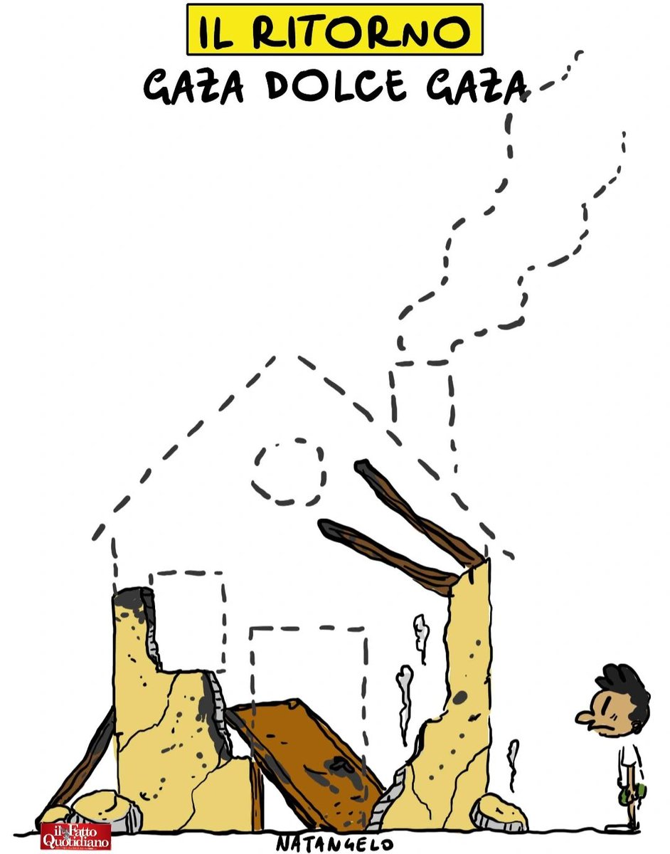 Il ritorno - la mia vignetta per Il Fatto Quotidiano oggi in edicola

#gaza #palestina #israele #vignetta #fumetto #satira #ilfattoquotidiano #natangelo