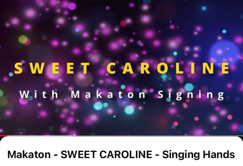 youtu.be/H-OluaXUxdQ?si… Here’s the perfect song for any England Rugby fans! A fave at our pop parties too. 🪩 

Here’s our cover of SWEET CAROLINE by Neil Diamond.  Get practising as there’s a Neil Diamond biopic starring Hugh Jackman coming out next Spring.  Enjoy! ♥️ #makaton