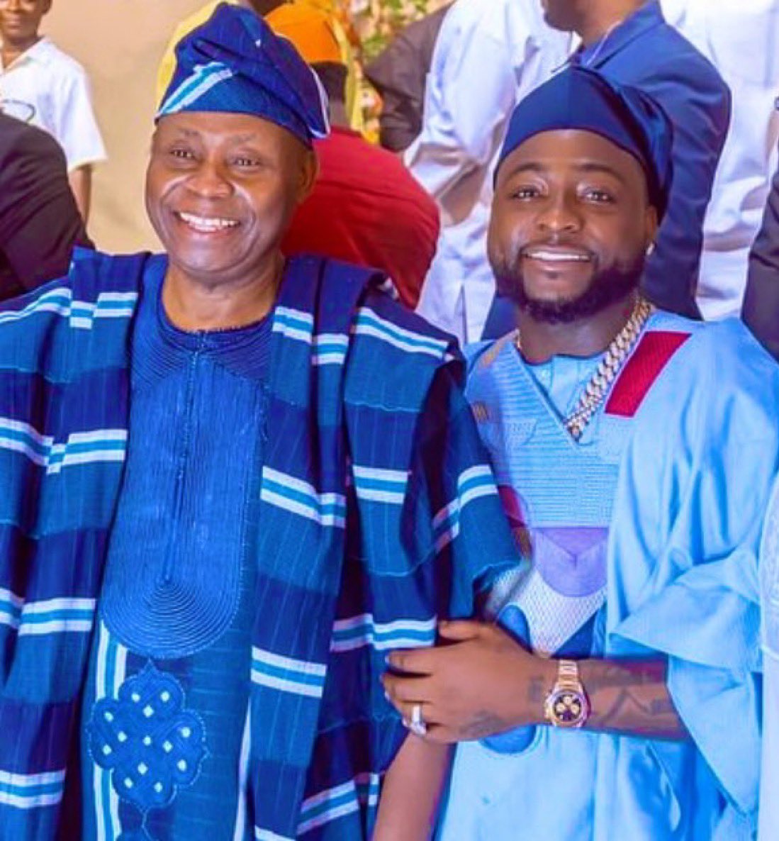 ManLikeIcey's tweet photo. Dr Deji Adeleke and Son, Davido. https://t.co/r5BPGGCDKK