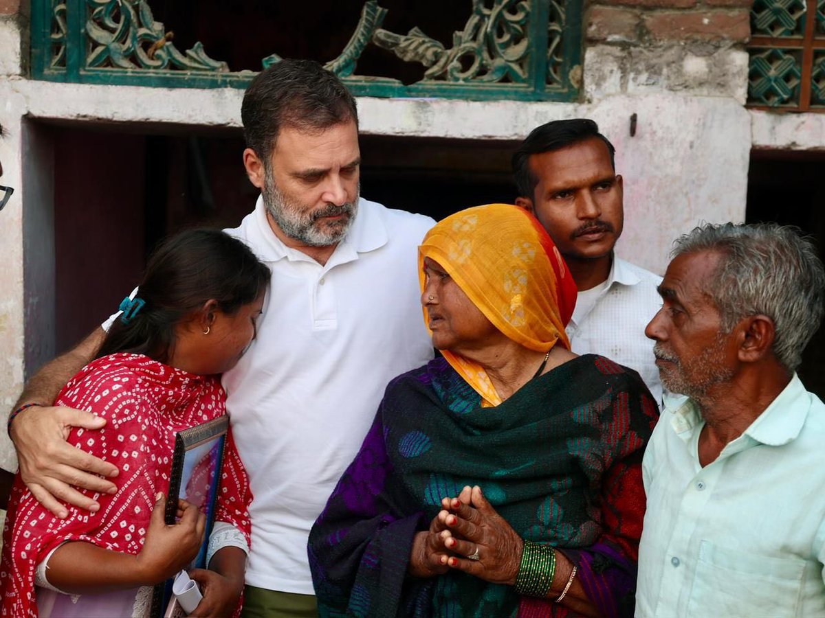 Leader of Opposition 
<a href="/RahulGandhi/">Rahul Gandhi</a> ji’s visit to his family is not just a gesture — it’s a message of empathy, solidarity, and strength.

They are not alone in their fight for justice.
Congress stands for Nyay, and we will move heaven and earth until the evil of caste atrocities