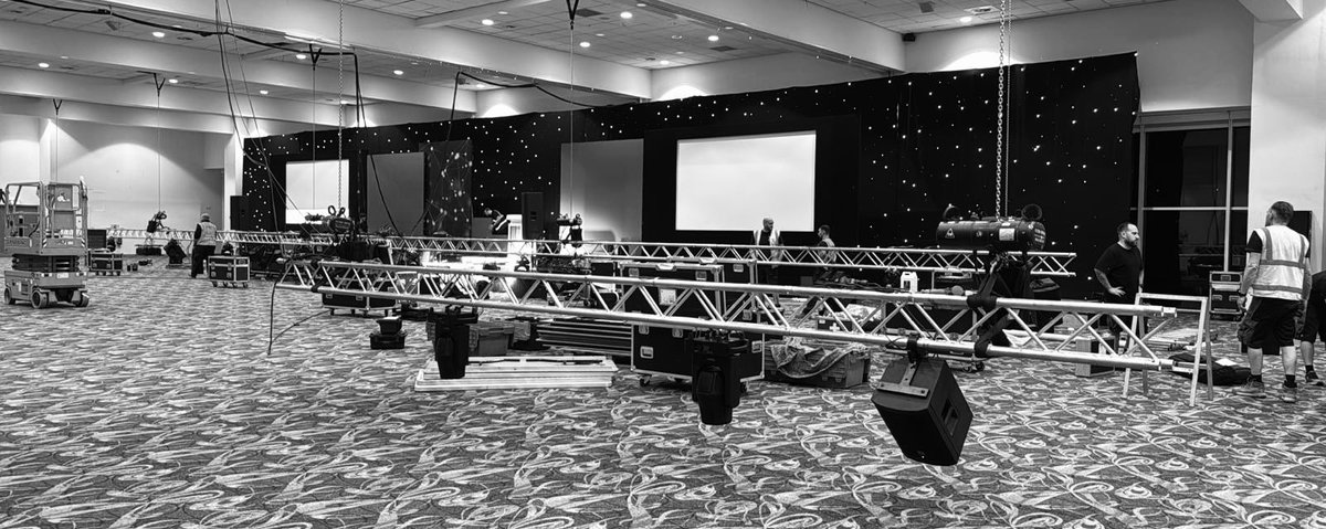 LZ team are bright and early this morning setting up for today’s #conference #eventplanning