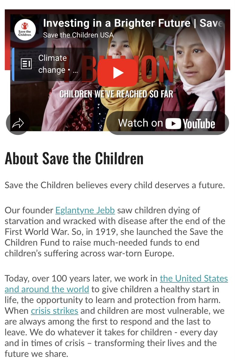 luminavor's tweet photo. Save the $kids founded in 1919. https://t.co/Pn4negwS0Y